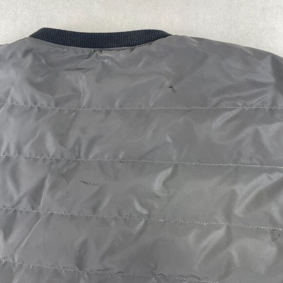 Kith x Isaora COA Down Crewneck Sweater Men L Gray Black Insulated Made in Italy - Picture 6 of 13